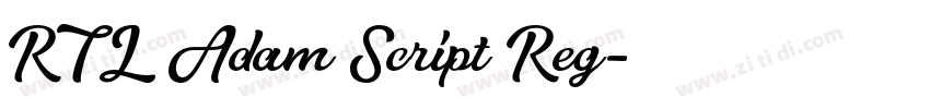 RTL Adam Script Reg字体转换